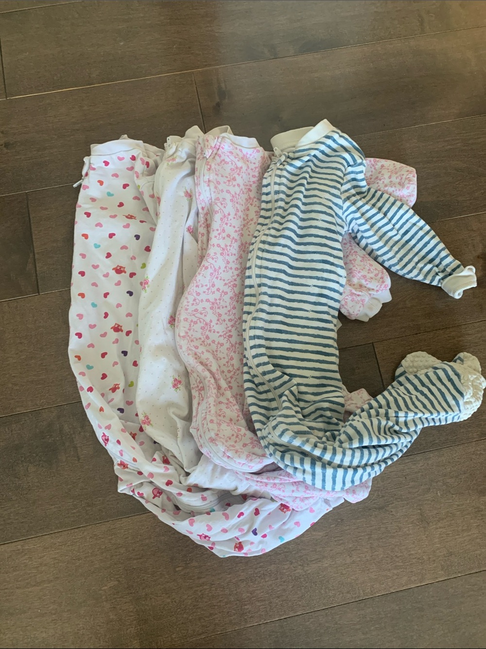 Kids One-Piece Sleepwear Bundle in Pink and Blue - 18-24m